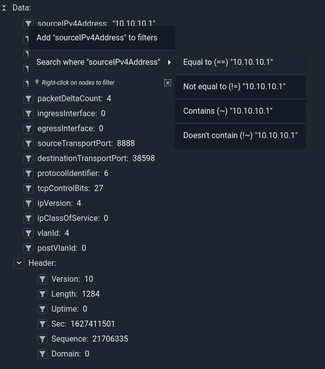 IPFIx data in Data Explorer